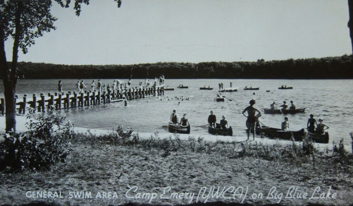 Camp Emery YWCA - Old Postcard View (newer photo)